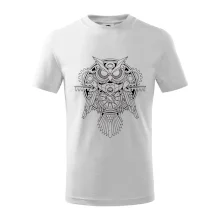Steampunk sova černobílá Steampunk sova černobílá