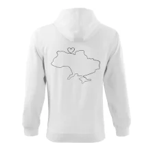 Mapa Ukrajiny - srdce Mapa Ukrajiny - srdce