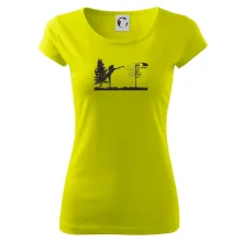 Disc golf - žena černý obrázek