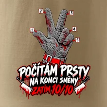 Řezník počítám prsty na konci směny