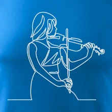 Houslistka jedním tahem