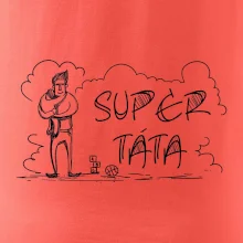 Kreslený nápis super táta
