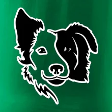 Border kólie obrys hlavy