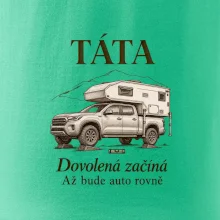 Táta dovolená začíná až bude auto rovně obytný pick-up