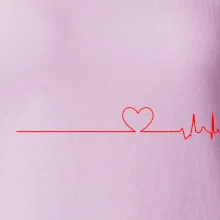 Poker EKG srdce červené