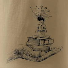 Čtenář - ruka kreslená