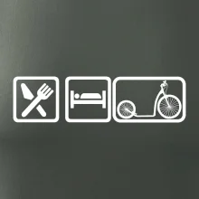 Eat sleep koloběžka velké a malé kolo