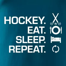 Pozemní hokej eat sleep repeat