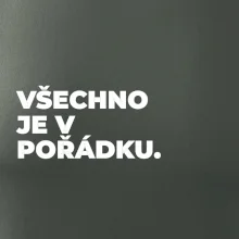 VŠECHNO JE V POŘÁDKU.