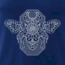 Steampunk včela černobílá