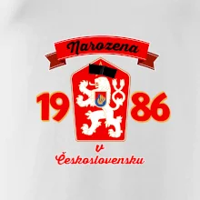 Narozena v Československu - Přelepený znak 1986