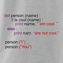 Python I am cool, You are not cool Python I am cool, You are not cool