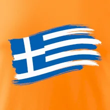 Řecko vlajka - štětkou