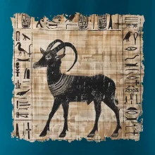 Egyptské hieroglyfy koza