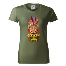 Mayové maska s peřím