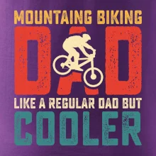 Mountain biking dad like a regular dad