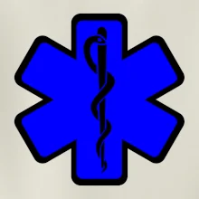 Rescue - Hvězda na prsu +  nápis na zádech