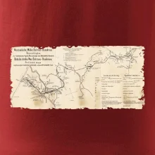 Mapa Báňské dráhy z Moravské Ostravy do Doubravy