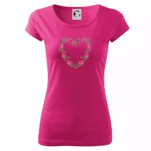 Červené tulipánové srdiečko (Pecka design)