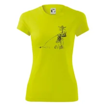 Kreslený rybář na pařezu