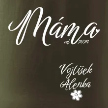 Máma od roku + jména dětí dole vlevo