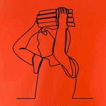 Student a kniha jedním tahem