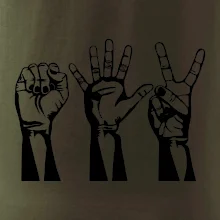 Kámen nůžky papír černé