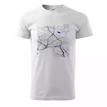 Praha - 14100 mapa s vodními toky