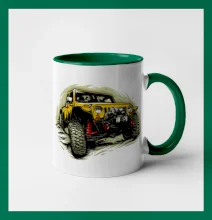 Žlutý offroad s navijákem