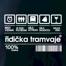 Čárový kód Řidič tramvaje