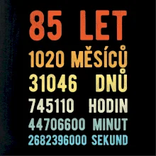 Narozeniny 85 přepočet času