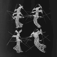 Zkroucený stožár vysokého vedení