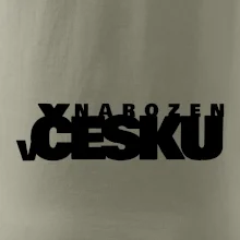 Nápis - Narozen v Česku