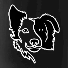 Border kólie obrys hlavy