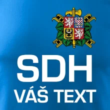 Sbor dobrovolných hasičů - znak bez nápisu + Nápis na zádech