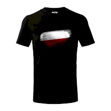 Polská vlajka okousaná