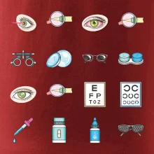 Oční lékař ikony