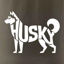Husky nápis v těle