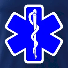 Rescue - Hvězda na prsu +  nápis na zádech