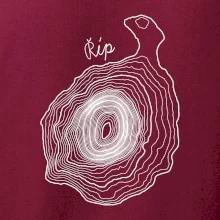 Říp - vrstevnice psací