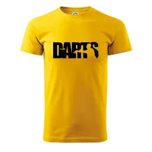 Darts - nápis se šipkařem