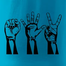 Kámen nůžky papír černé