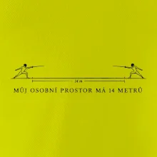 Můj osobní prostor má 14 metrů