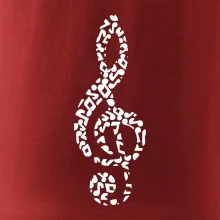 Houslový klíč z not