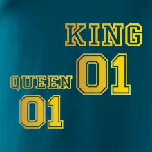 King - Queen - 01 dres - zlatý potisk