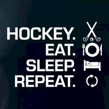 Pozemní hokej eat sleep repeat