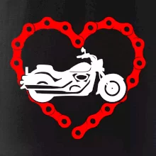 Moto srdce řetěz - chopper