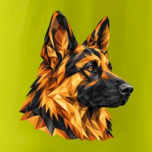 Německý ovčák - geometrická hlava