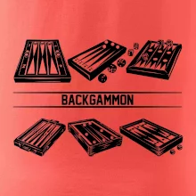 Backgammon černý set