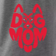 Dog mom nápis v hlavě